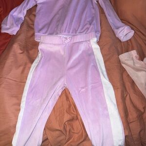 Lavender and White Tracksuit Set